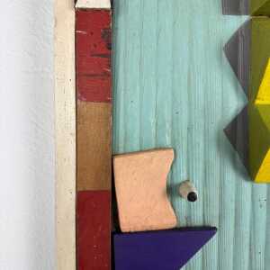"Geometrien" Decorative Wall Panel by Ludwig Theodor Gloss, Germany, 1961