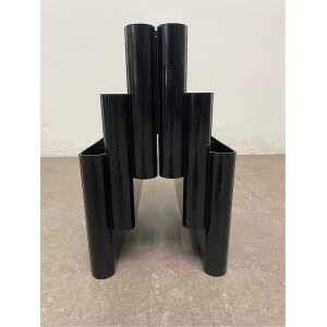 Giotto Stoppino "4675" Magazine Rack in Black by Kartell, 1970s