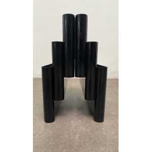 Giotto Stoppino "4675" Magazine Rack in Black by Kartell, 1970s