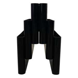 Giotto Stoppino "4675" Magazine Rack in Black by Kartell, 1970s