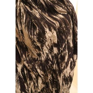 Grey Silk Velvet Shawl
