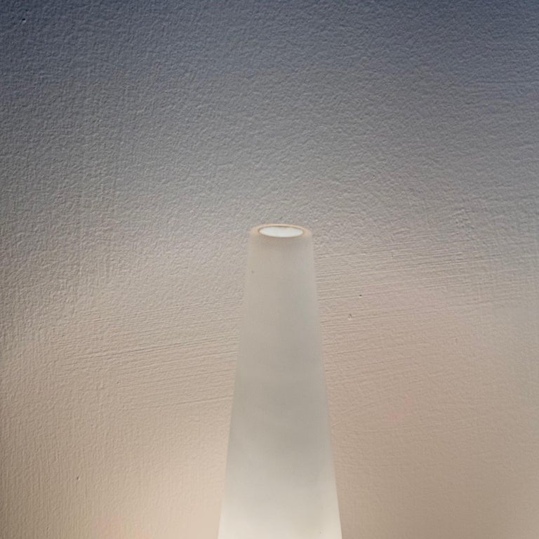 Hans-Agne Jakobsson Brass and White Opaline Glass Wall Lights, Sweden, 1960s