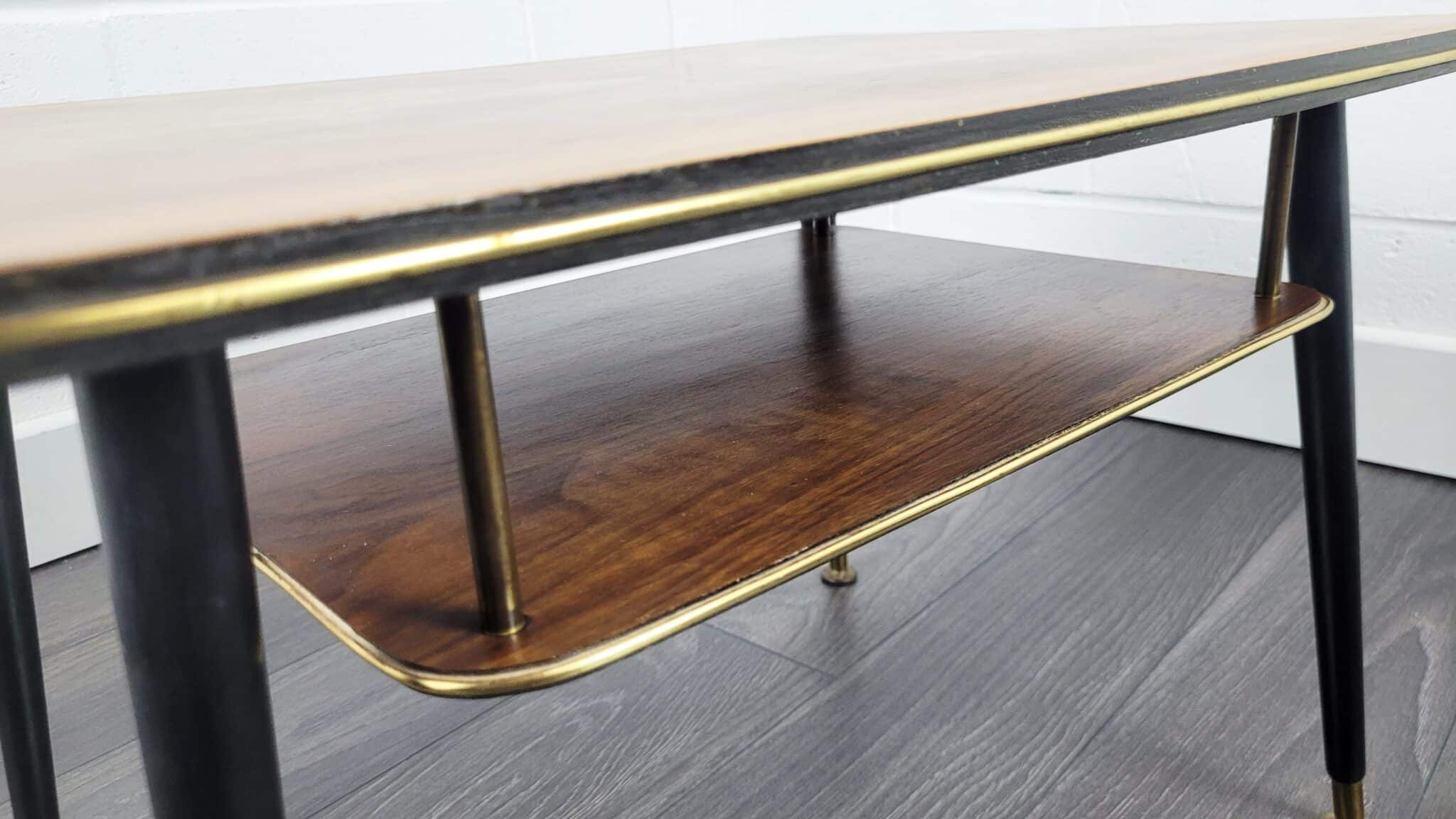 Small Coffee or Side Table with Dansette Legs, 1960s