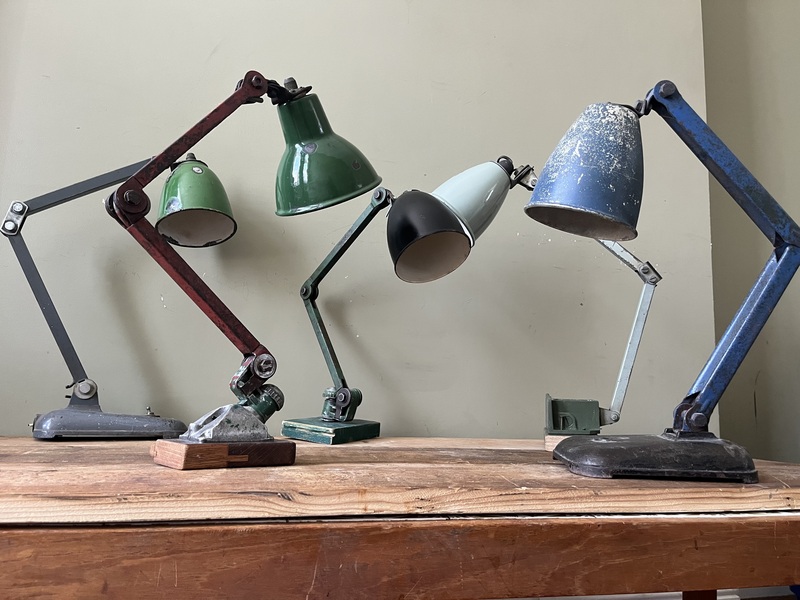 Industrial Lamps Restored / Rewired