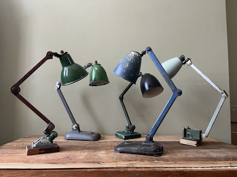 Industrial Lamps Restored / Rewired