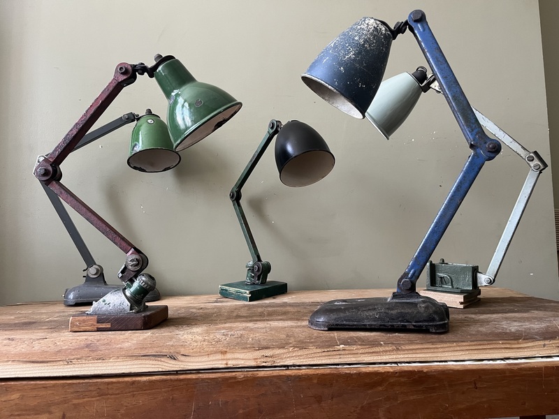 Industrial Lamps Restored / Rewired