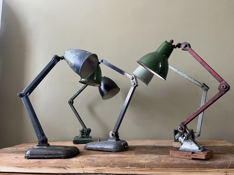 Industrial Lamps Restored / Rewired