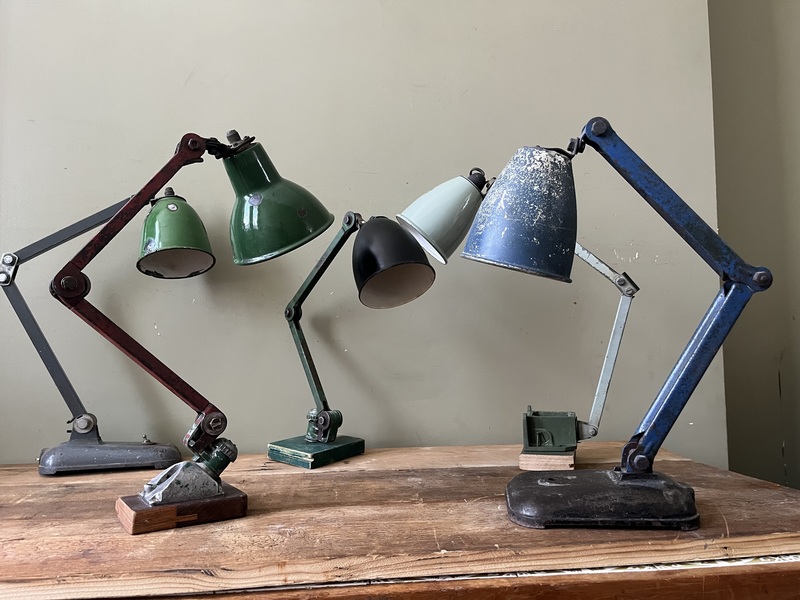 Industrial Lamps Restored / Rewired