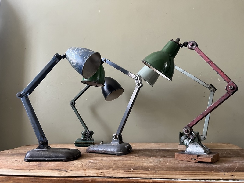 Industrial Lamps Restored / Rewired