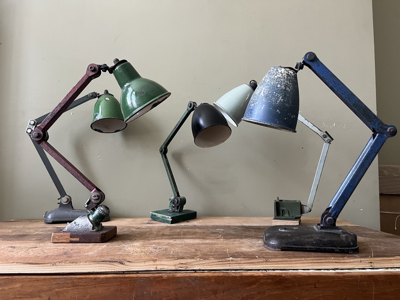 Industrial Lamps Restored / Rewired