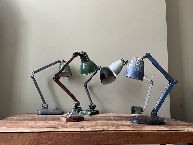 Industrial Lamps Restored / Rewired