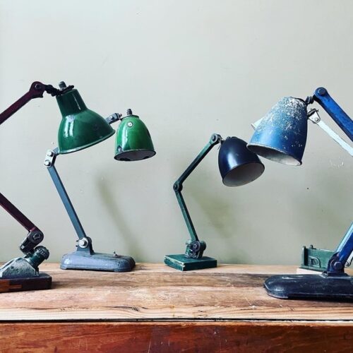 Industrial Lamps Restored / Rewired