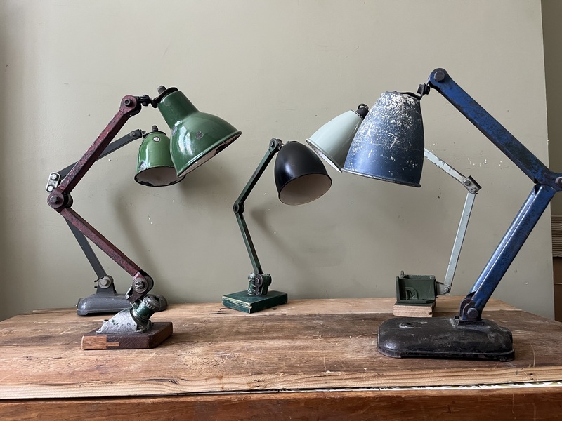 Industrial Lamps Restored / Rewired