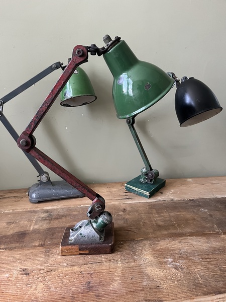 Industrial Lamps Restored / Rewired
