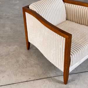Italian Art Deco Armchairs, 1930s Design, Contemporary Production