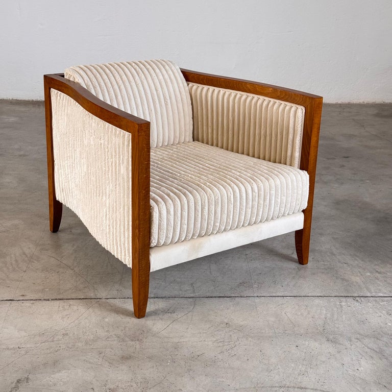 Italian Art Deco Armchairs, 1930s Design, Contemporary Production