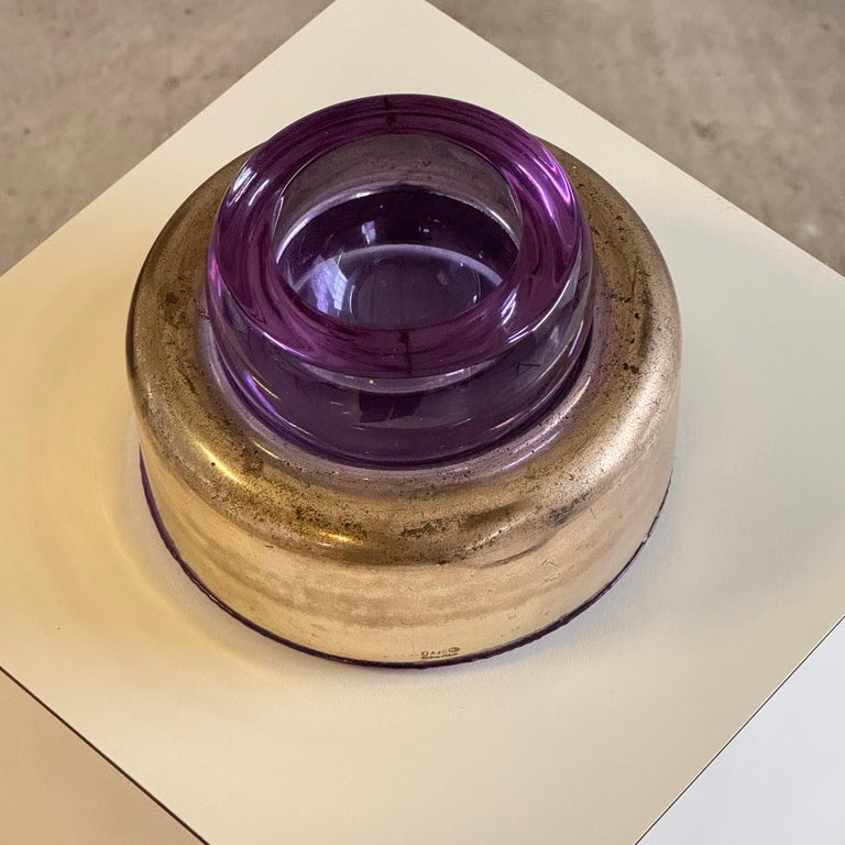 Joe Colombo "Biglia" Ashtray/Round Box for Arnolfo di Cambio, 1969, Signed