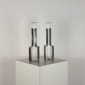 Krupp Milano Single-Flower Vases, "Linea dell'Orso" by G. Gramigna and S. Mazza