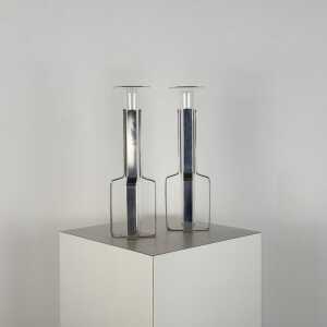 Krupp Milano Single-Flower Vases, "Linea dell'Orso" by G. Gramigna and S. Mazza