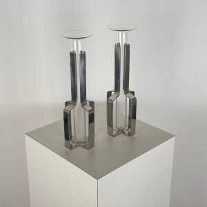 Krupp Milano Single-Flower Vases, "Linea dell'Orso" by G. Gramigna and S. Mazza