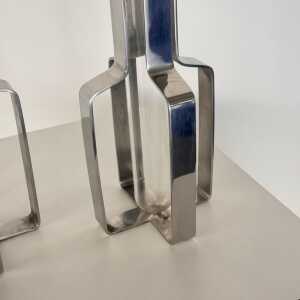 Krupp Milano Single-Flower Vases, "Linea dell'Orso" by G. Gramigna and S. Mazza