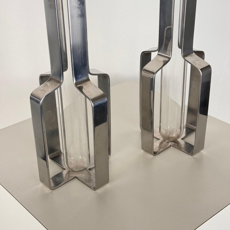 Krupp Milano Single-Flower Vases, "Linea dell'Orso" by G. Gramigna and S. Mazza