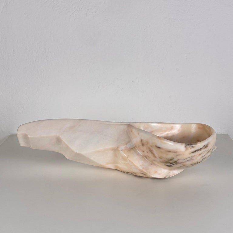 Large Carrara Marble Sculpture by Armando Rosato, Signed, 1977