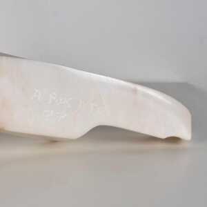 Large Carrara Marble Sculpture by Armando Rosato, Signed, 1977