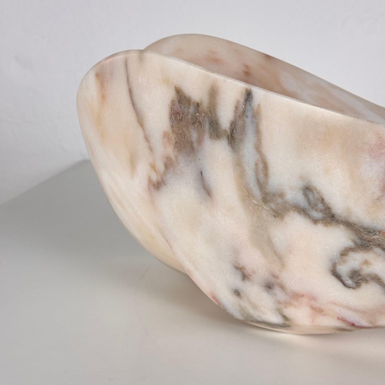 Large Carrara Marble Sculpture by Armando Rosato, Signed, 1977