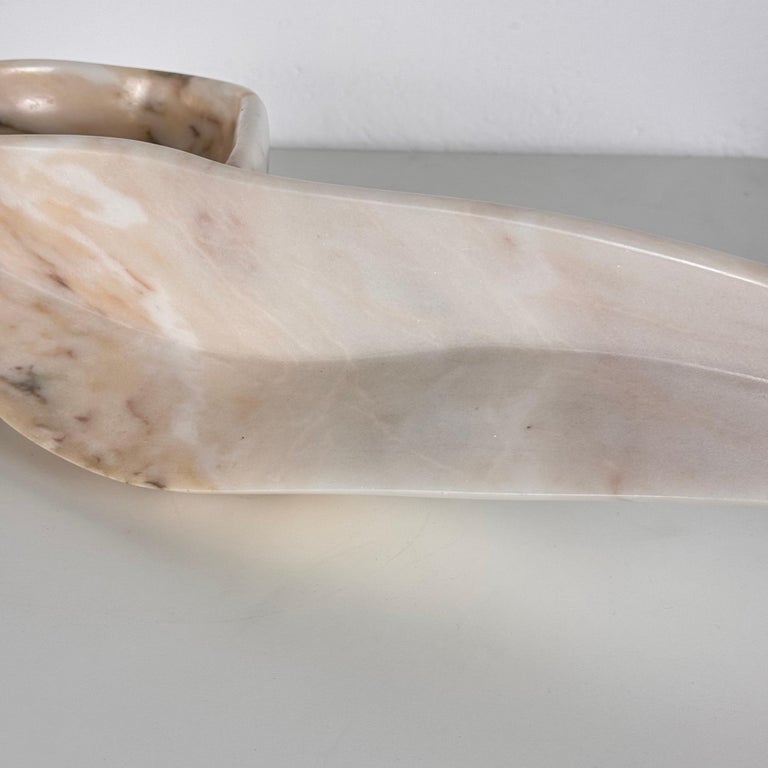 Large Carrara Marble Sculpture by Armando Rosato, Signed, 1977