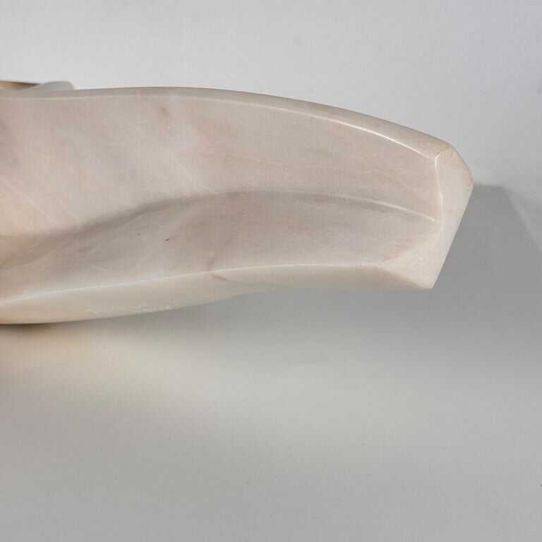 Large Carrara Marble Sculpture by Armando Rosato, Signed, 1977