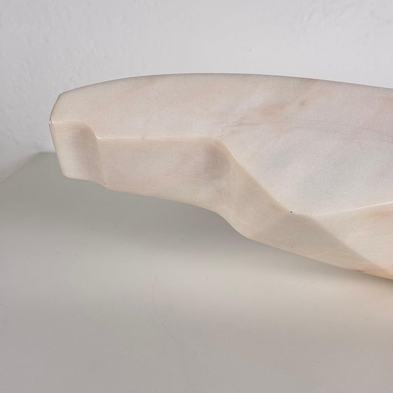 Large Carrara Marble Sculpture by Armando Rosato, Signed, 1977