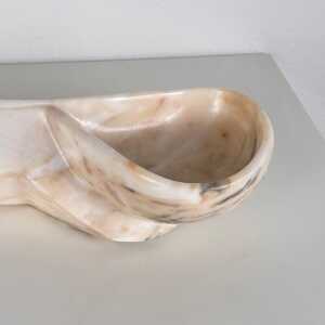 Large Carrara Marble Sculpture by Armando Rosato, Signed, 1977