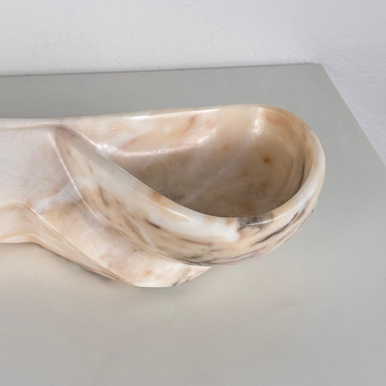 Large Carrara Marble Sculpture by Armando Rosato, Signed, 1977