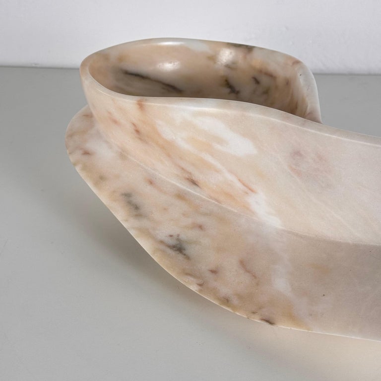 Large Carrara Marble Sculpture by Armando Rosato, Signed, 1977