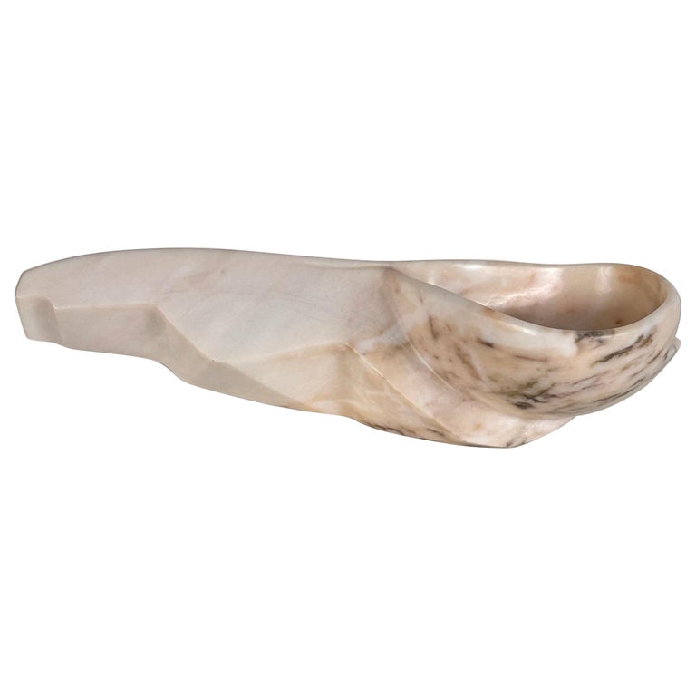 Large Carrara Marble Sculpture by Armando Rosato, Signed, 1977