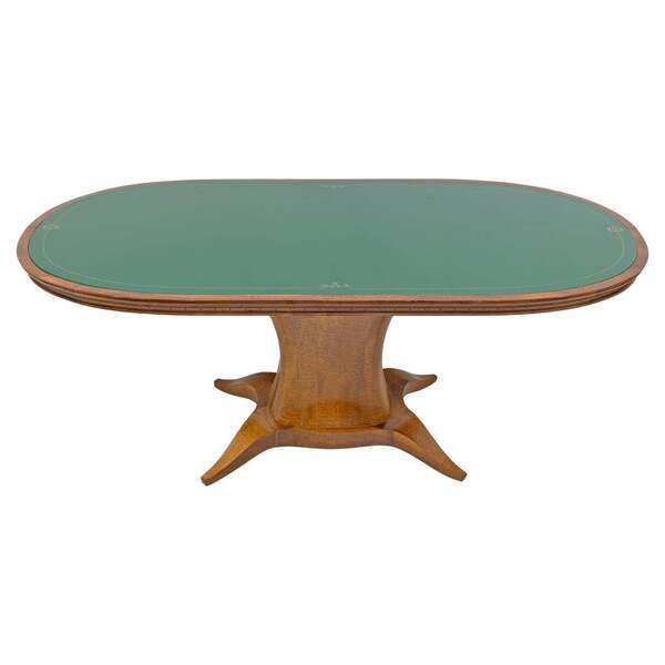 Mid-century Modern Italian Elm Root Oval Dining Table, 1950s