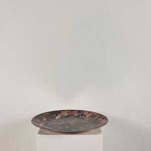 Lino Sabattini Large Round Silver-Plated Centerpiece/Tray, 1970s Italy