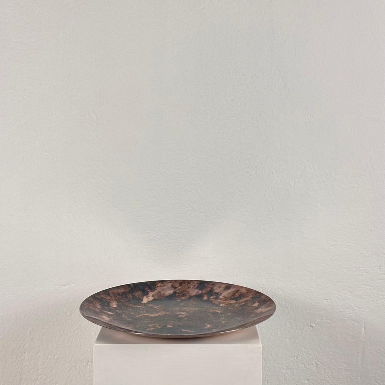 Lino Sabattini Large Round Silver-Plated Centerpiece/Tray, 1970s Italy