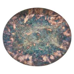 Lino Sabattini Large Round Silver-Plated Centerpiece/Tray, 1970s Italy