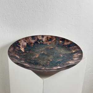 Lino Sabattini Large Round Silver-Plated Centerpiece/Tray, 1970s Italy