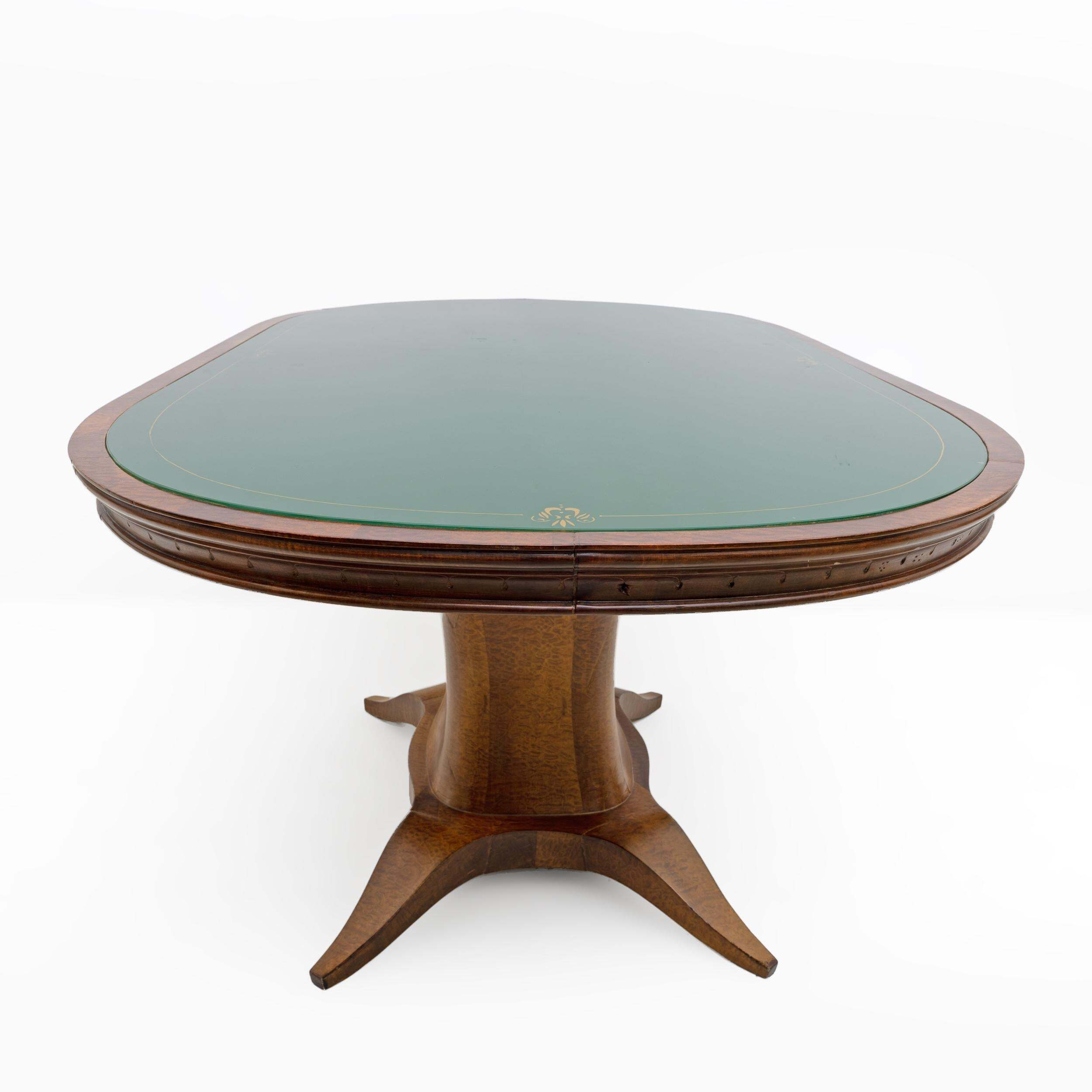 Mid-century Modern Italian Elm Root Oval Dining Table, 1950s