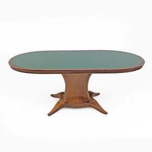 Mid-century Modern Italian Elm Root Oval Dining Table, 1950s