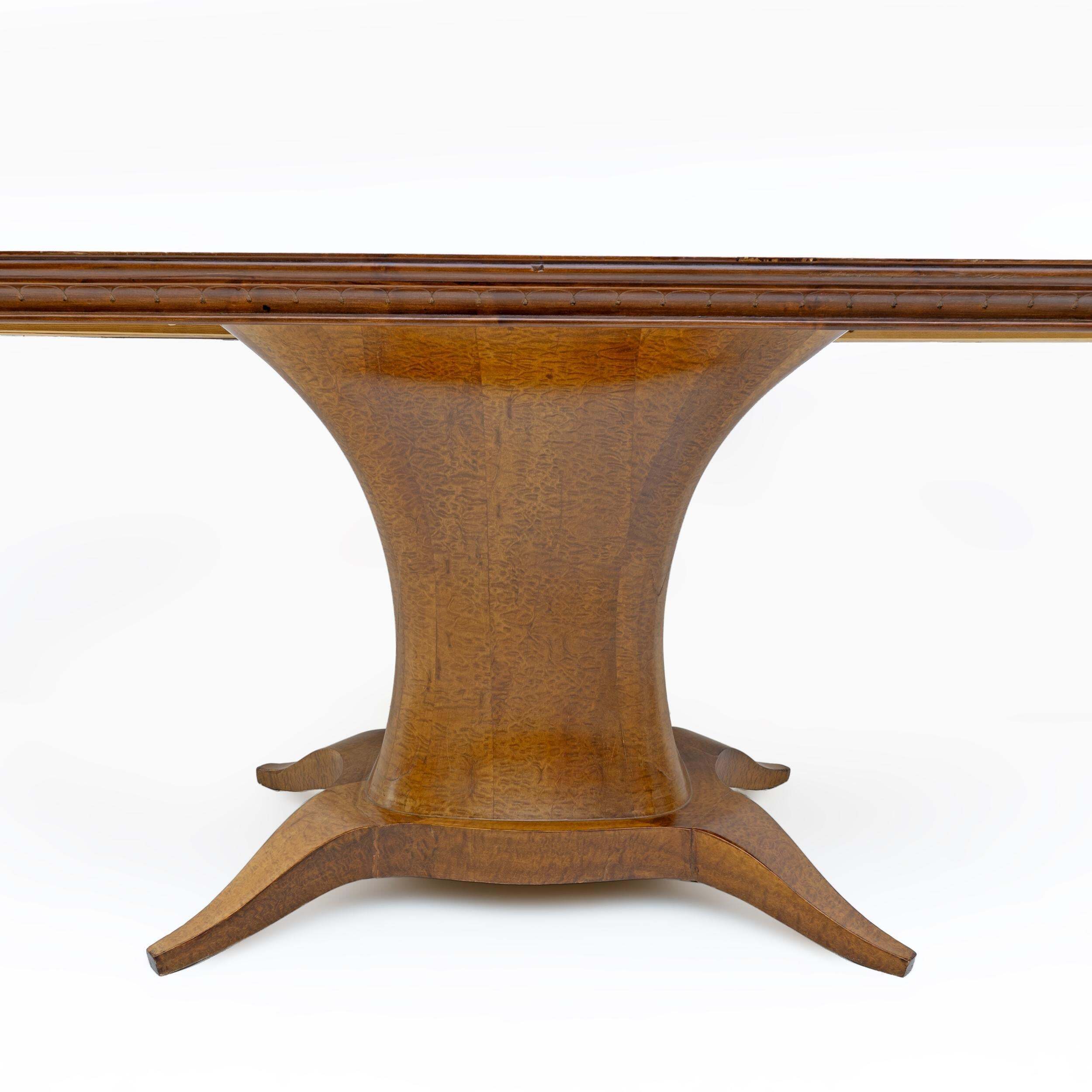 Mid-century Modern Italian Elm Root Oval Dining Table, 1950s