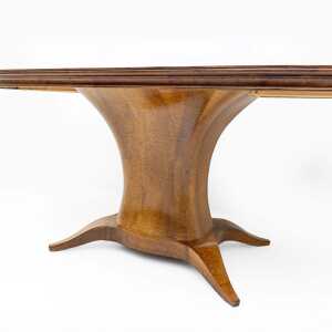 Mid-century Modern Italian Elm Root Oval Dining Table, 1950s