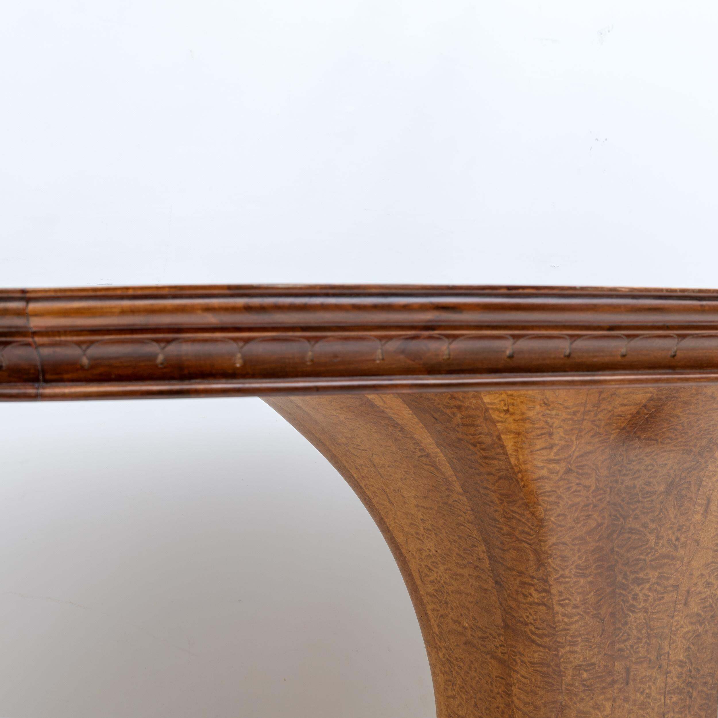 Mid-century Modern Italian Elm Root Oval Dining Table, 1950s