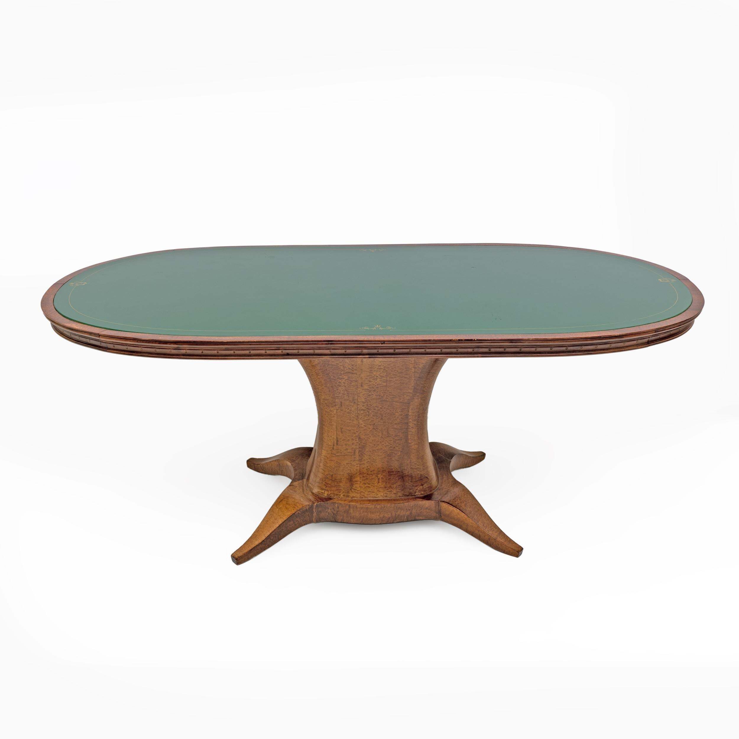 Mid-century Modern Italian Elm Root Oval Dining Table, 1950s
