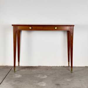 Minimalist Walnut Console Table Attributed to Gio Ponti, 1950s