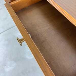 Minimalist Walnut Console Table Attributed to Gio Ponti, 1950s