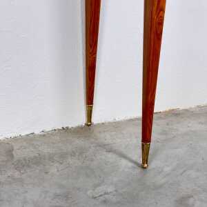 Minimalist Walnut Console Table Attributed to Gio Ponti, 1950s